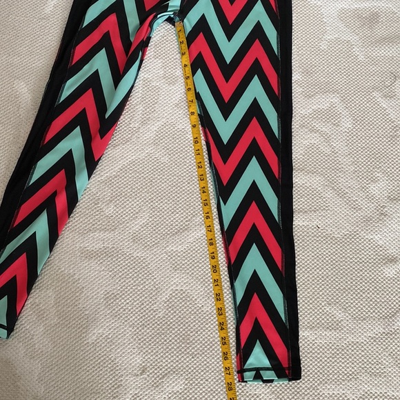 YAS Chevron & Mesh leggings - Picture 9 of 10